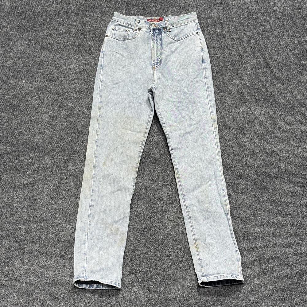 Vintage Banana Republic Jeans Womens 6 Long Light Wash Made Italy High Rise Y2K